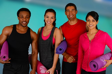 group
				of fitness people